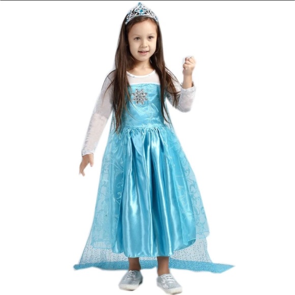 NEW Halloween Costume Children’s Princess Elsa for girls Size 1-3T and 7-9 years - Picture 5 of 7